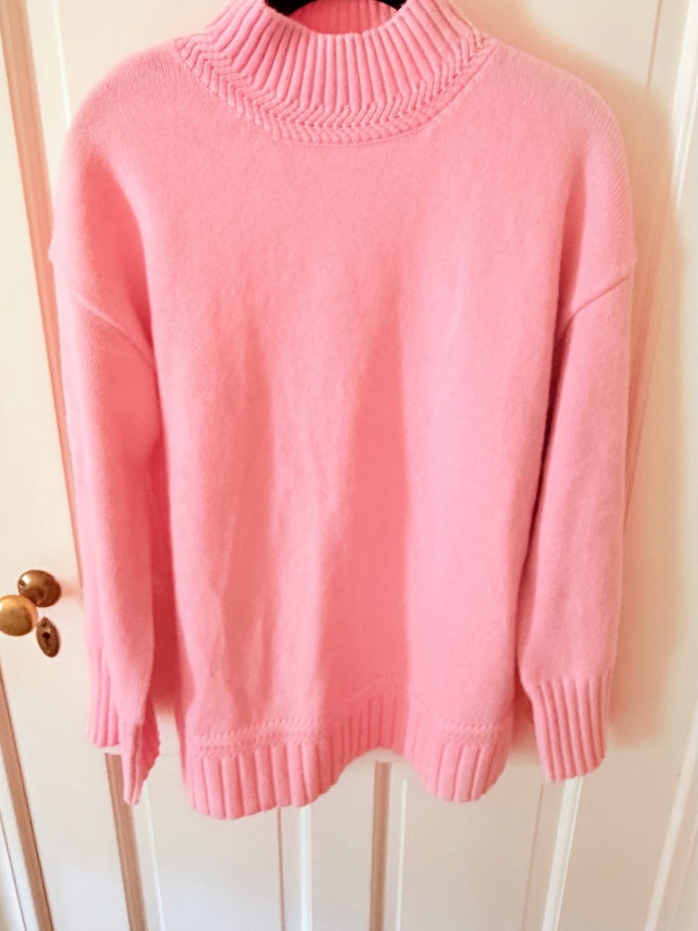 Women's Pink Mock Neck Sweater Tahari
